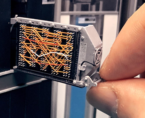 miniature IBM 1401 transistor card detail